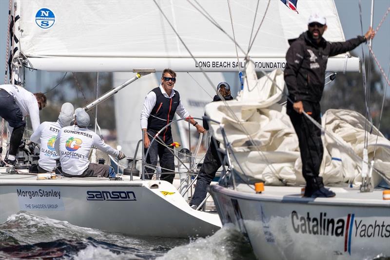 Ian Williams please with the Umpires - Final day - Congressional Cup - April 2022 - Long Beach Yacht Club - photo © Ian Roman / WMRT