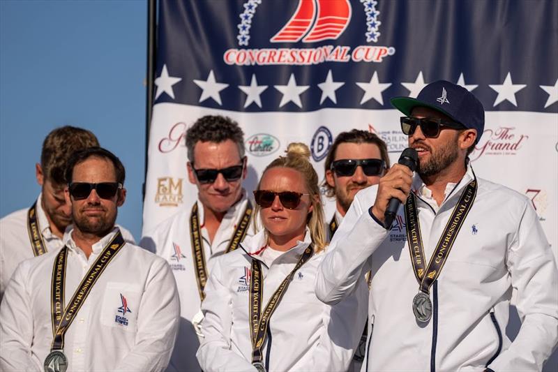 Stars   Stripes Team USA - Presentation - Final day - Congressional Cup - April 2022 - Long Beach Yacht Club photo copyright Ian Roman / WMRT taken at Long Beach Yacht Club and featuring the Catalina 37 class