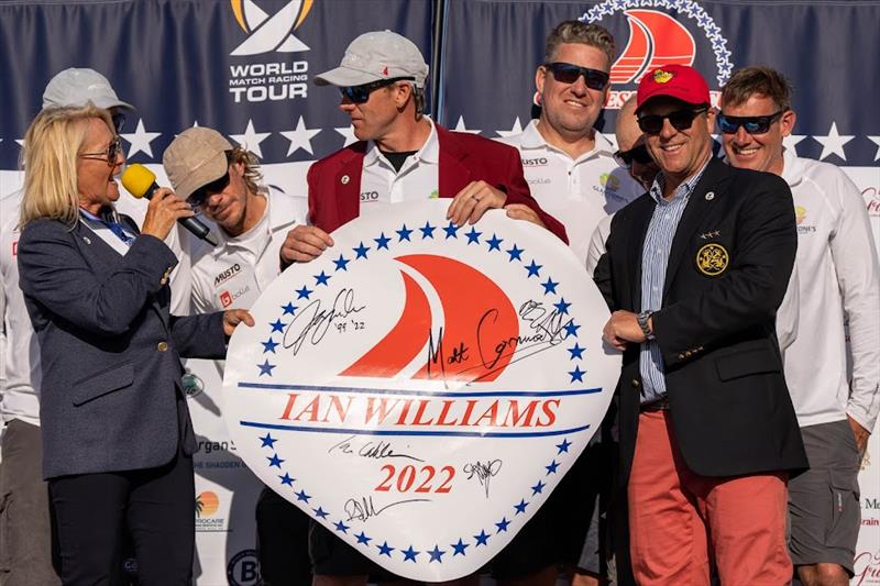 Ian Williams - Presentation - Final day - Congressional Cup - April 2022 - Long Beach Yacht Club - photo © Ian Roman / WMRT