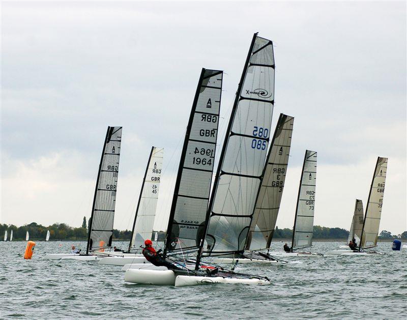 The Grafham Cat Open 2015 photo copyright Nick Champion / www.championmarinephotography.co.uk taken at Grafham Water Sailing Club and featuring the Catamaran class