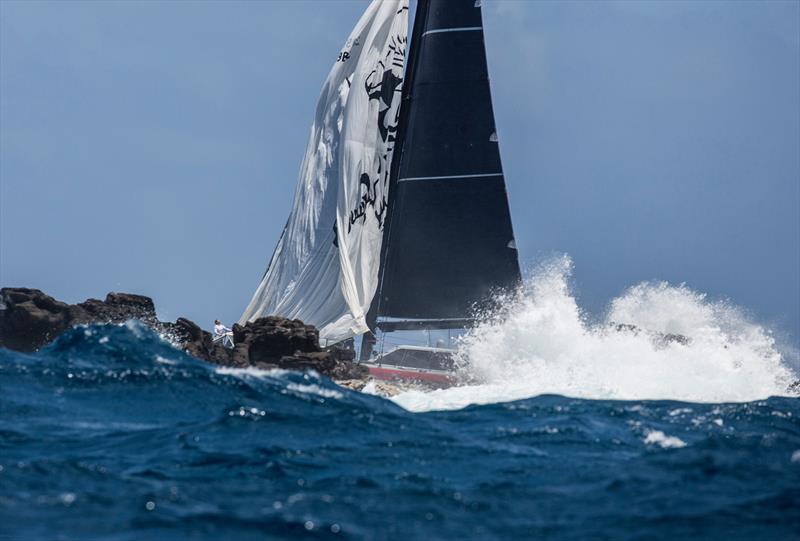 Race 2 on Lloyd Thornburg's Phaedo at Les Voiles de St Barth photo copyright Rachel Fallon-Langdon / Team Phaedo taken at Saint Barth Yacht Club and featuring the Catamaran class