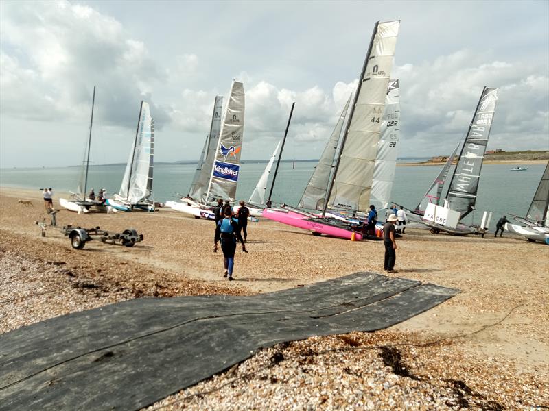 Solent Forts Race 2019 photo copyright Richard Golden taken at Hayling Ferry Sailing Club and featuring the Catamaran class
