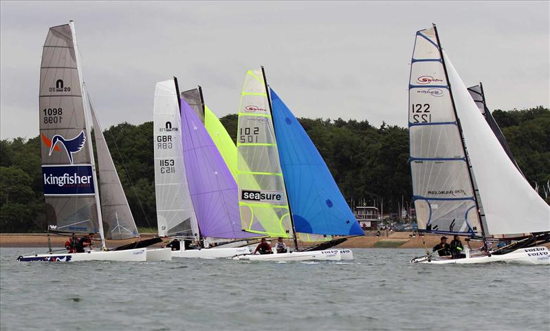 Kingfisher Solent Slog at Weston photo copyright H20 films taken at Weston Sailing Club and featuring the Catamaran class