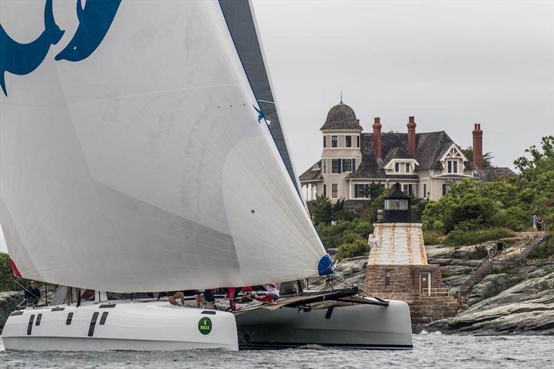 Boats such as the Gunboat 60, Arethusa, will sail in the Newport Bermuda Race's first Multihull Division in 2018 photo copyright Rolex / Daniel Forster taken at Cruising Club of America and featuring the Catamaran class