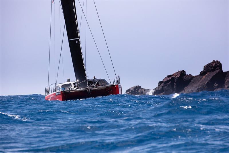 Race 5 on Lloyd Thornburg's Phaedo at Les Voiles de St Barth photo copyright Rachel Fallon-Langdon / Team Phaedo taken at Saint Barth Yacht Club and featuring the Catamaran class