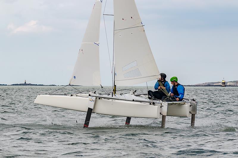 Befoil is a 16ft (4.9mtr) foiling catamaran with racks aimed at sailing schools and those wanting a first experience of foiling - photo © Charles de Lisle