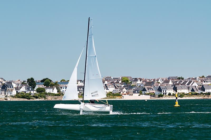 Befoil is a 16ft (4.9mtr) foiling catamaran with racks aimed at sailing schools and those wanting a first experience of foiling - photo © Charles de Lisle