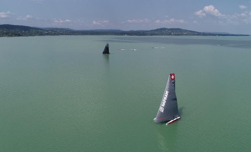 Kekszalag race on Lake Balaton photo copyright djiarsbudapest / MVSz taken at  and featuring the Catamaran class