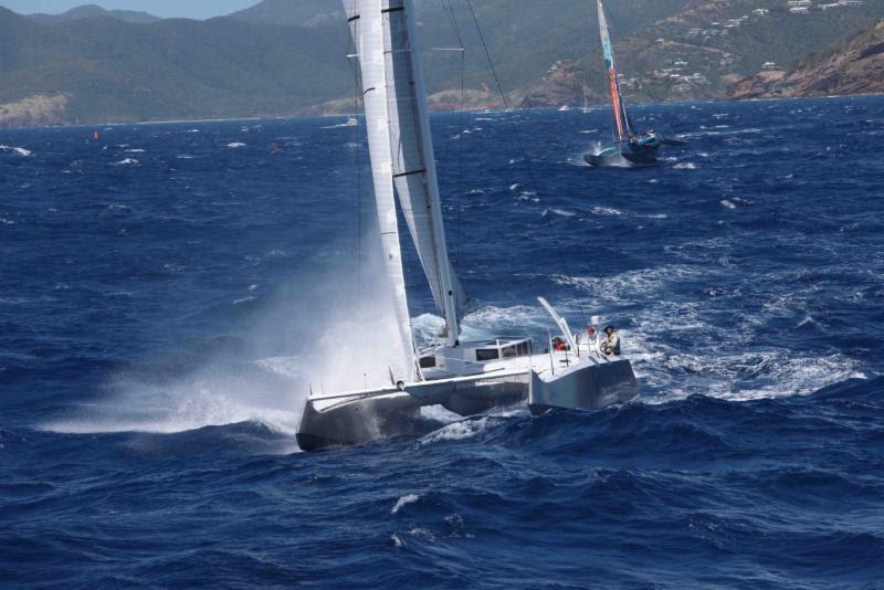 Greg Slyngstad's Bieker 53 catamaran will have well-known US sailor and Olympian, Jonathan McKee calling tactics for the BVI Spring Regatta photo copyright Tim Wright / Photoaction.com taken at Royal BVI Yacht Club and featuring the Catamaran class