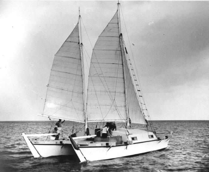 The 40ft catamaran Rongo photo copyright Hanneke Boon taken at Ocean Cruising Club and featuring the Catamaran class