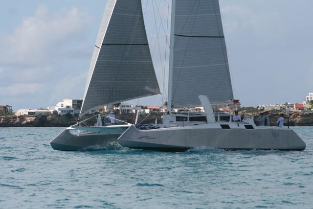 Fujin racing in the 2019 Caribbean Multihull Challenge - Photography sponsored by Caribbean-Multihulls.com