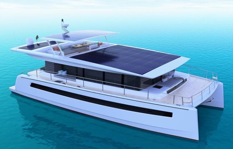 Silent 60 solar electric catamaran - exterior render photo copyright Silent Yachts taken at  and featuring the Catamaran class