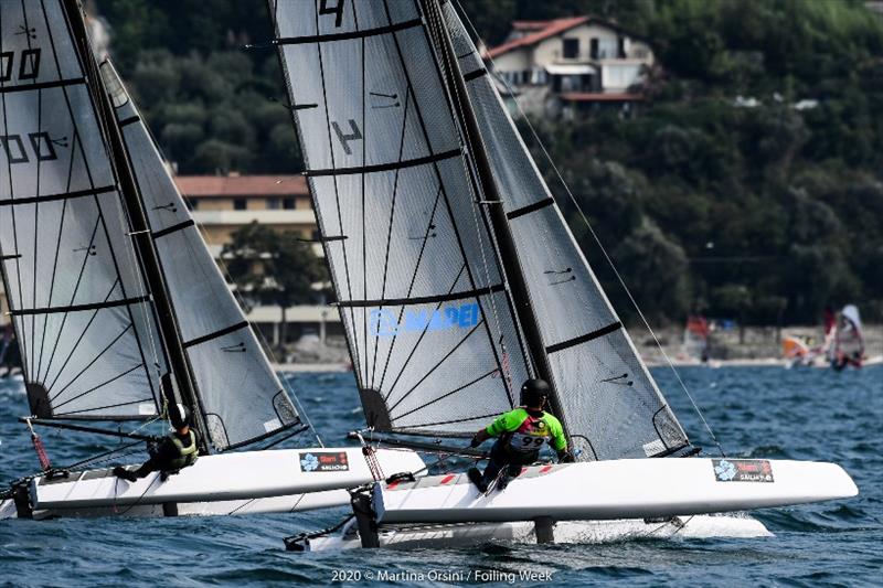 2020 Foiling Week Garda photo copyright Martina Orsini / Foiling Week taken at Fraglia Vela Malcesine and featuring the Catamaran class