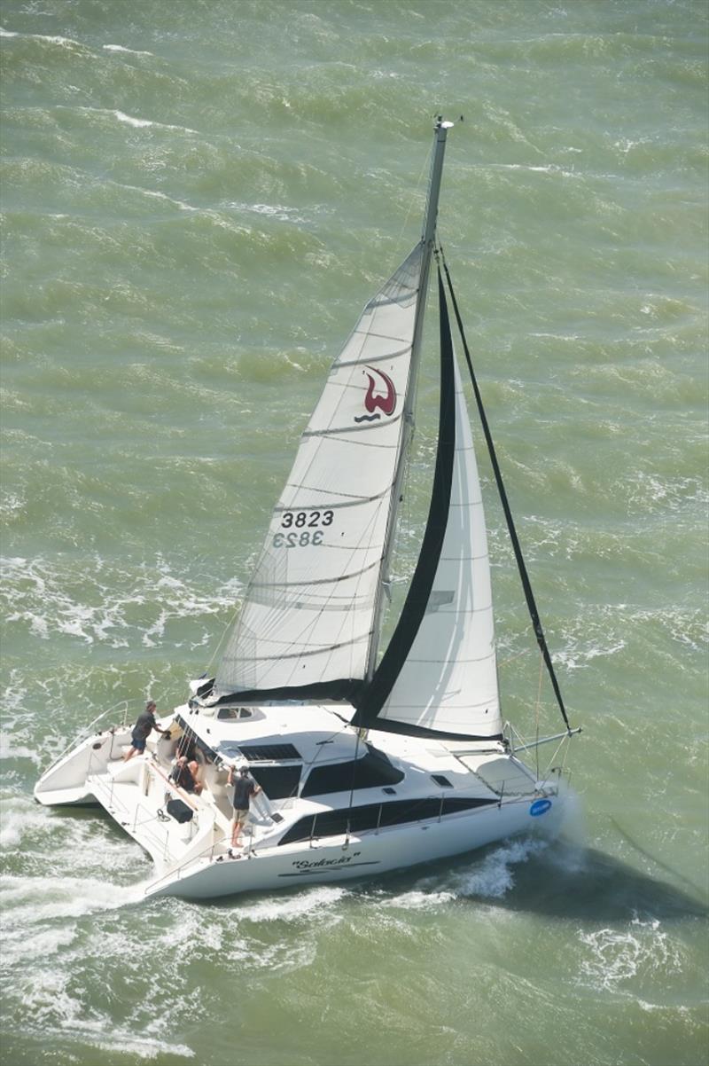 Salacia reefed down but still flying - 2021 SeaLink Magnetic Island Race Week photo copyright Scott Radford-Chisholm / SMIRW taken at Townsville Yacht Club and featuring the Catamaran class