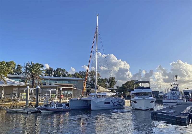 Low slung roof line reminds one of some of the great GTs in the Espada and E-Type - Excess 11 photo copyright John Curnow taken at  and featuring the Catamaran class