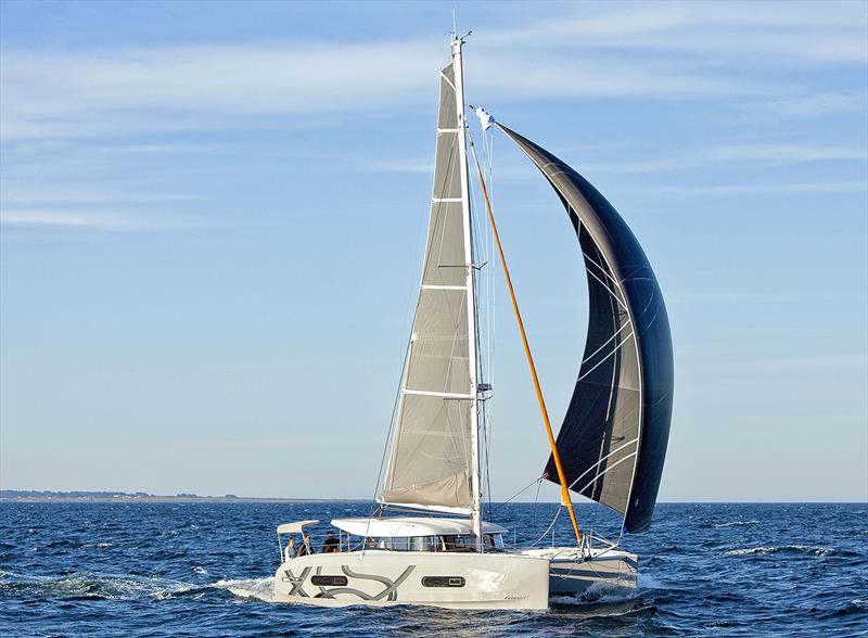 Giddy up. Go the flying headsails anytime. Excess 11 photo copyright Christophe Launay/Excess taken at  and featuring the Catamaran class