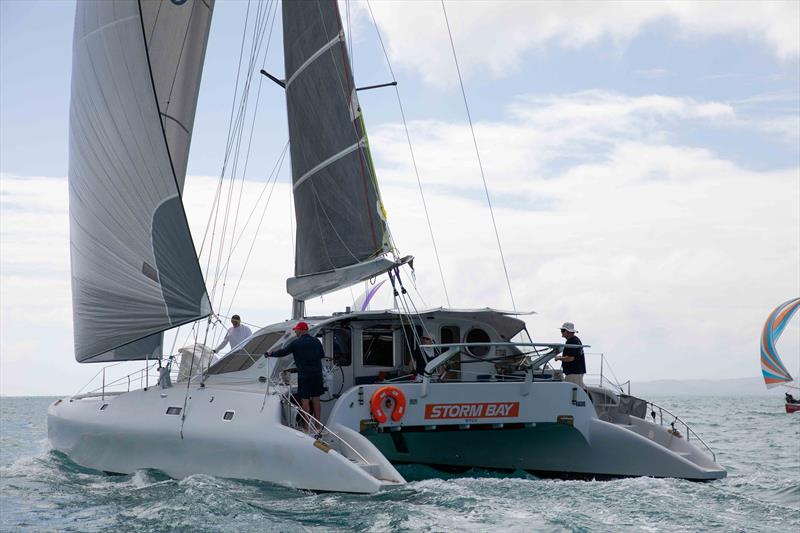 Airlie Beach Race Week 2022: Storm Bay was on fire today photo copyright Shirley Wodson / ABRW taken at Whitsunday Sailing Club and featuring the Catamaran class