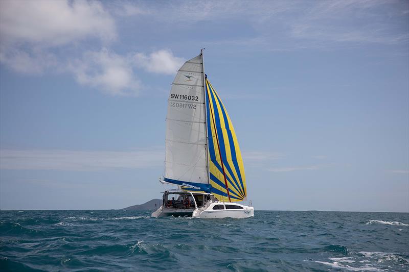 Sea Dragon has surpassed her owner's expectations - Airlie Beach Race Week photo copyright Shirley Wodson taken at Whitsunday Sailing Club and featuring the Catamaran class