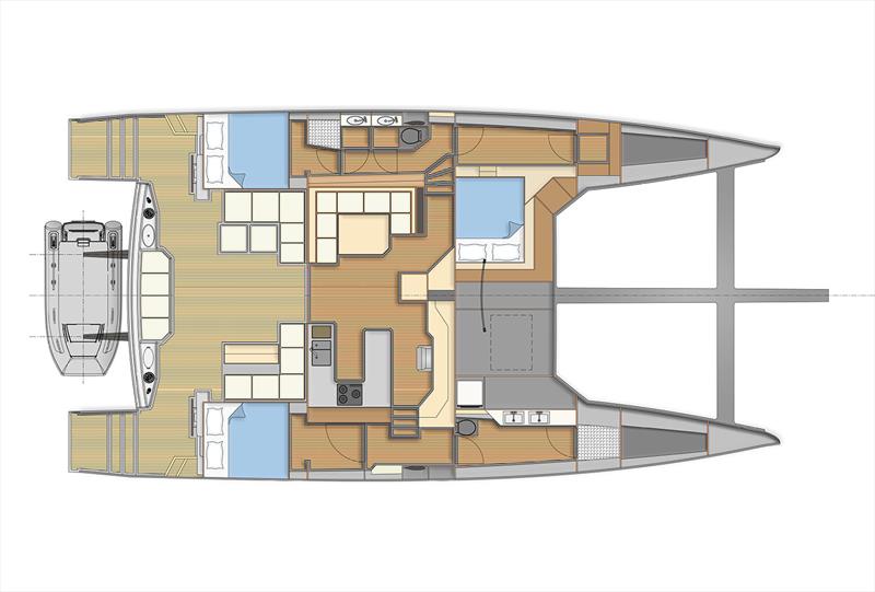 General Arrangement for the Cure 55 photo copyright Cure Marine taken at  and featuring the Catamaran class