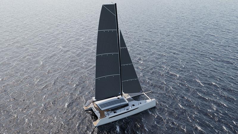 Cure 55 definitely owns a powerful sail plan photo copyright Cure Marine taken at  and featuring the Catamaran class