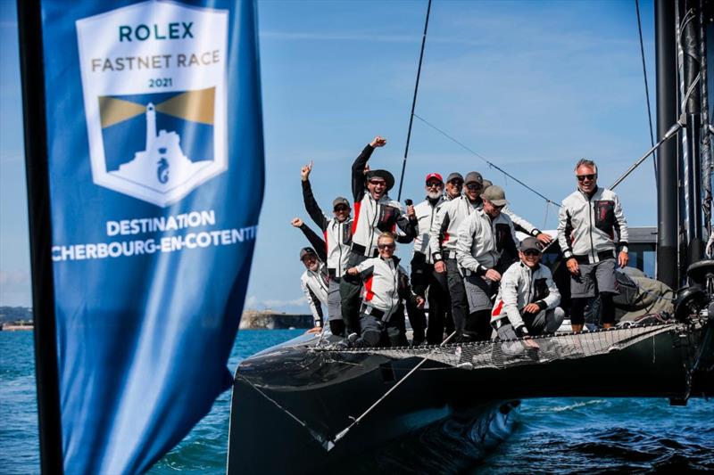 The fastest sailor on the planet, Australian Paul Larsen leads an all-star cast on Allegra - Rolex Fastnet Race photo copyright Paul Wyeth taken at Royal Ocean Racing Club and featuring the Catamaran class