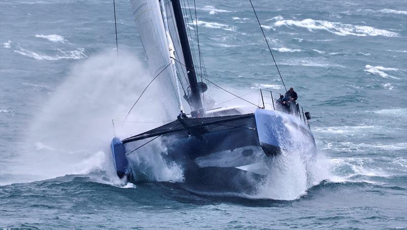 2023 Rolex Fastnet Race - Day 1 photo copyright Carlo Borlenghi taken at Royal Ocean Racing Club and featuring the Catamaran class