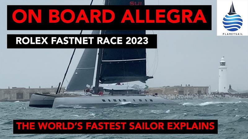 Rolex Fastnet Race 2023 on board Allegra photo copyright PlanetSail taken at Royal Ocean Racing Club and featuring the Catamaran class