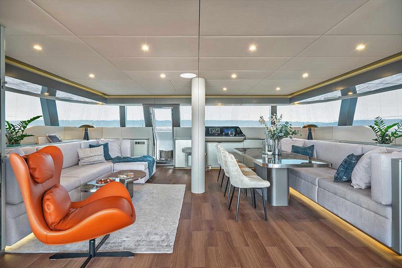 Main Saloon on board the Sunreef Eco 60 - photo © Sunreef Yachts