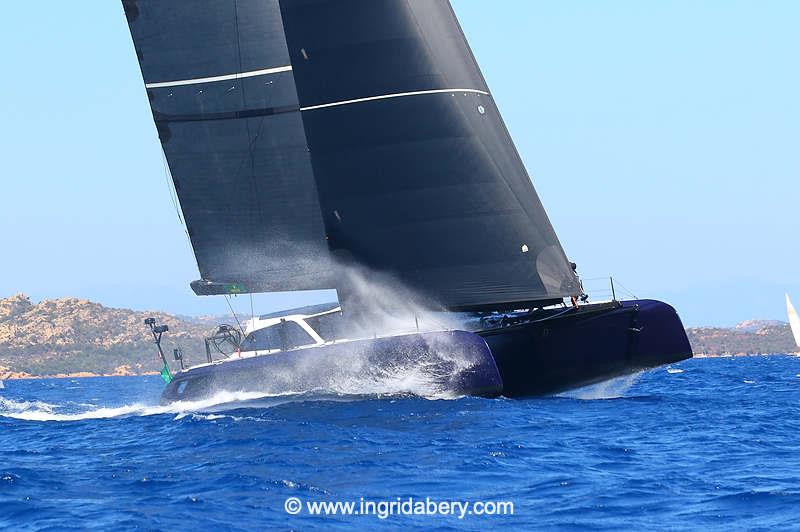 Maxi Yacht Rolex Cup 2023 Day 3 photo copyright Ingrid Abery / www.ingridabery.com taken at Yacht Club Costa Smeralda and featuring the Catamaran class