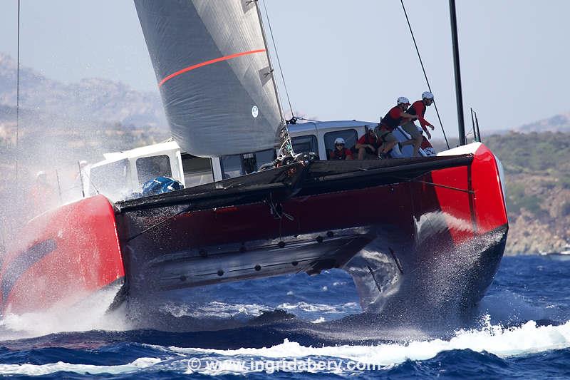 Maxi Yacht Rolex Cup 2023 photo copyright Ingrid Abery / www.ingridabery.com taken at Yacht Club Costa Smeralda and featuring the Catamaran class