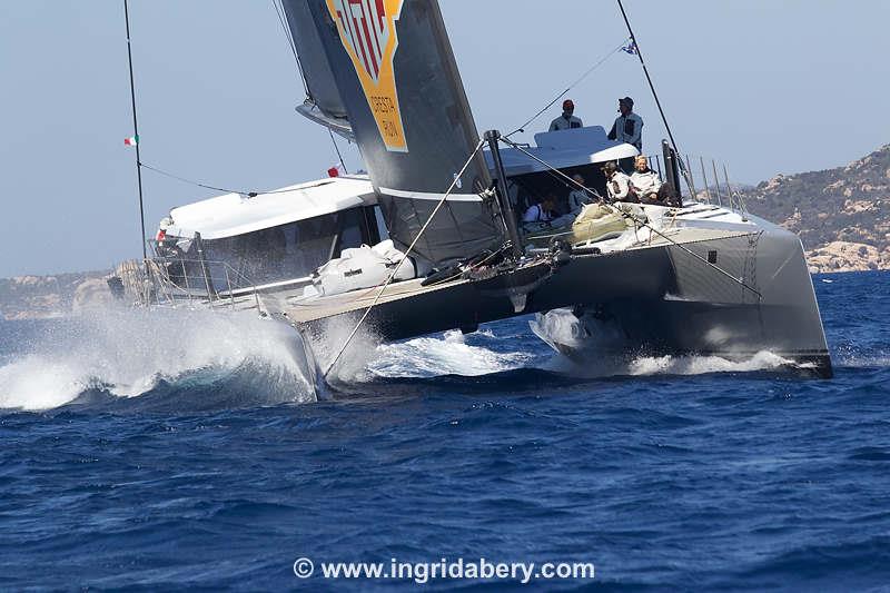 Maxi Yacht Rolex Cup 2023 photo copyright Ingrid Abery / www.ingridabery.com taken at Yacht Club Costa Smeralda and featuring the Catamaran class