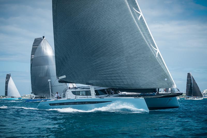 Todd Slyngstad's HH66 catamaran Nemo won the first event of the IMA CMMS, the Caribbean Multihull Challenge, in early February - photo © Laurens Morel