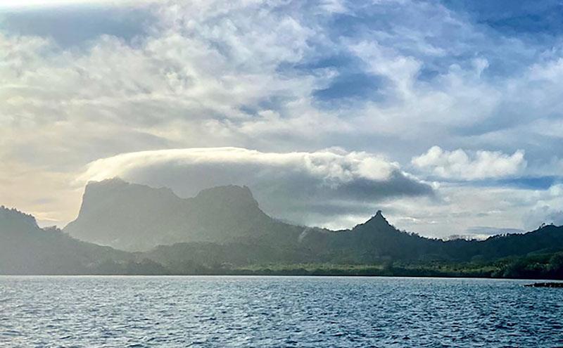 Next we took off for Raivavae, even less known and rarely visited by sailboats. Almost fully self sustained, a small mountainous island with a lagoon. One road around and one across. People are welcoming. A lot of handcraft - photo © Renate Klocke