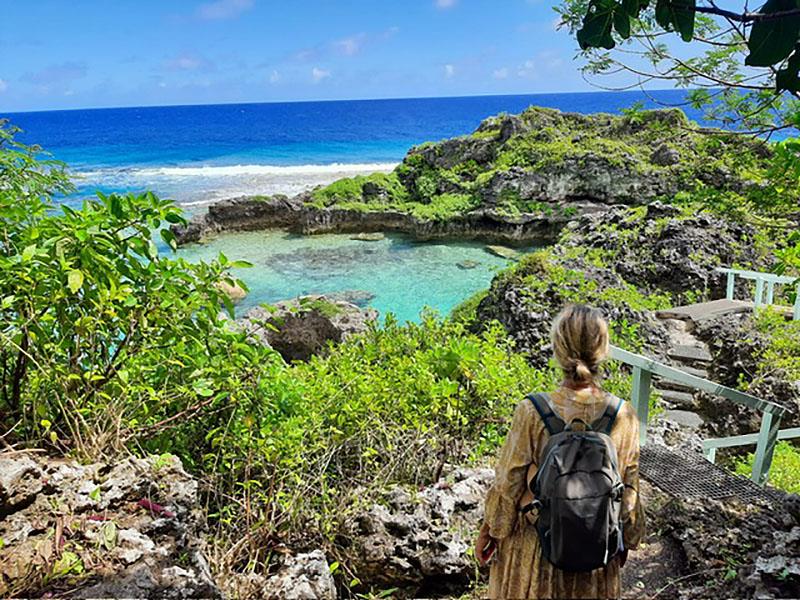 Niue - Magic beauty, accessible through narrow tracks through the jungle photo copyright Renate Klocke taken at  and featuring the Catamaran class