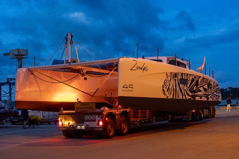 Outremer 45 built on the Lorient site - photo © Julien Stintzy