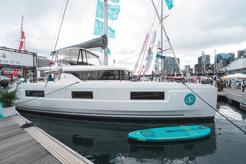 Lagoon at Sydney International Boat Show 2024 photo copyright TMG Yachts taken at  and featuring the Catamaran class