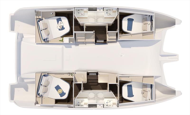 FP41 four cabin four heads photo copyright Fountaine Pajot taken at  and featuring the Catamaran class