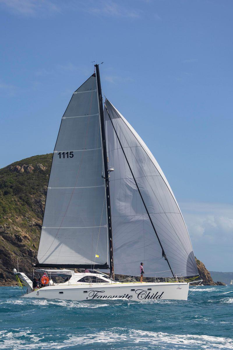 Gavin Le Sueur's Favourite Child is in the Multihull Passage division on day 1 of 74 Islands Distillery Airlie Beach Race Week - photo © Andrea Francolini / ABRW