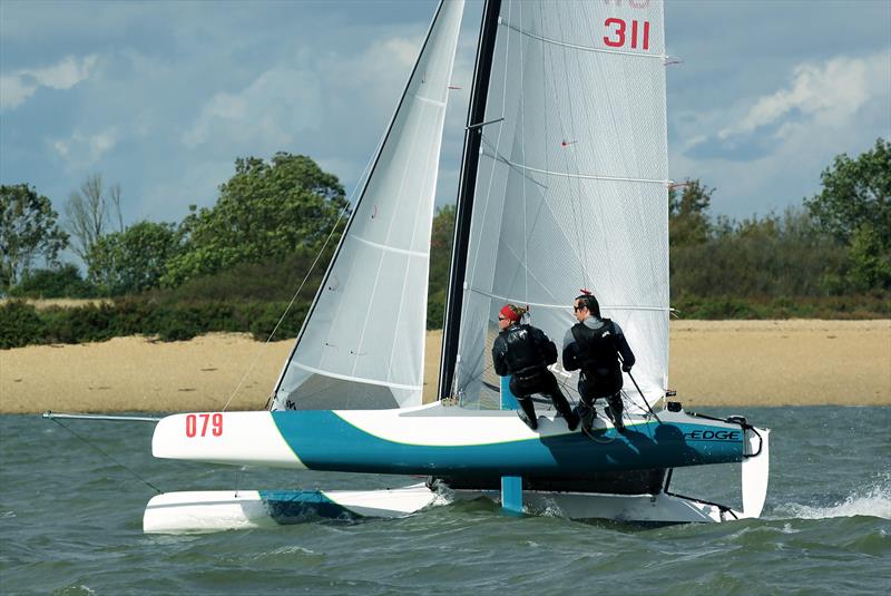 East Coast Piers Race -  Day 1 photo copyright Nick Champion / www.championmarinephotography.co.uk taken at Marconi Sailing Club and featuring the Catamaran class