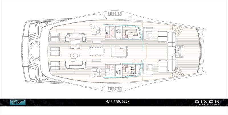 Dragonfly Upper Deck - photo © Dixon Yacht Design