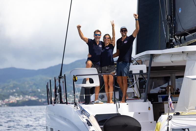 Enjoy The Silence arrives in Grenada in the ARC+ photo copyright World Cruising Club taken at  and featuring the Catamaran class