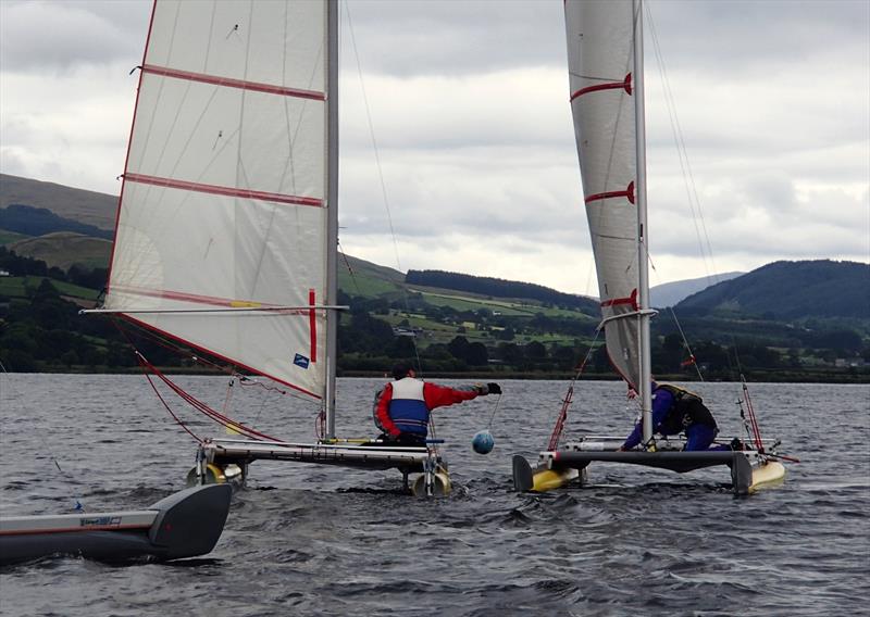 Changeover in the Relay at Catapult Bala Gala 2014 photo copyright BCC taken at  and featuring the Catapult class
