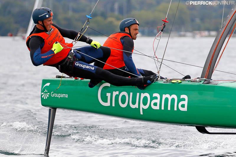 Fleet Race qualification day 2 in the Little Cup 2015 photo copyright Pierrick Contin / www.pierrickcontin.com taken at Société Nautique de Genève and featuring the C Class Cat class