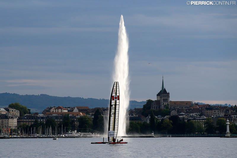 Fleet Race qualification day 2 in the Little Cup 2015 photo copyright Pierrick Contin / www.pierrickcontin.com taken at Société Nautique de Genève and featuring the C Class Cat class