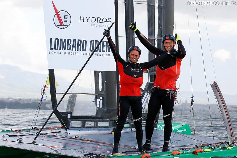 Franck Cammas and Louis Viat on Groupama C win the Little Cup 2015 - photo © Pierrick Contin / www.pierrickcontin.com