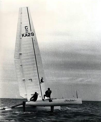 The C Class catamaran Miss Nylex in 1974 photo copyright Archive taken at  and featuring the C Class Cat class