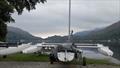Uninspiring conditions on Sunday for the Sailability Scotland Challenger Travellers at Loch Earn  © Annie Molyneux