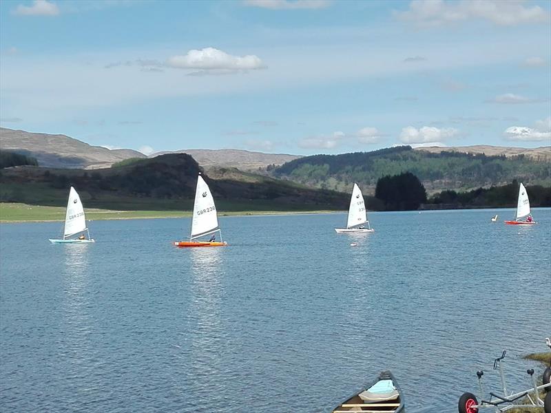 Stretched out during the T2 Challenger Travellers at Loch Venachar photo copyright Enid McPartlin taken at Loch Venachar Sailing Club and featuring the Challenger class