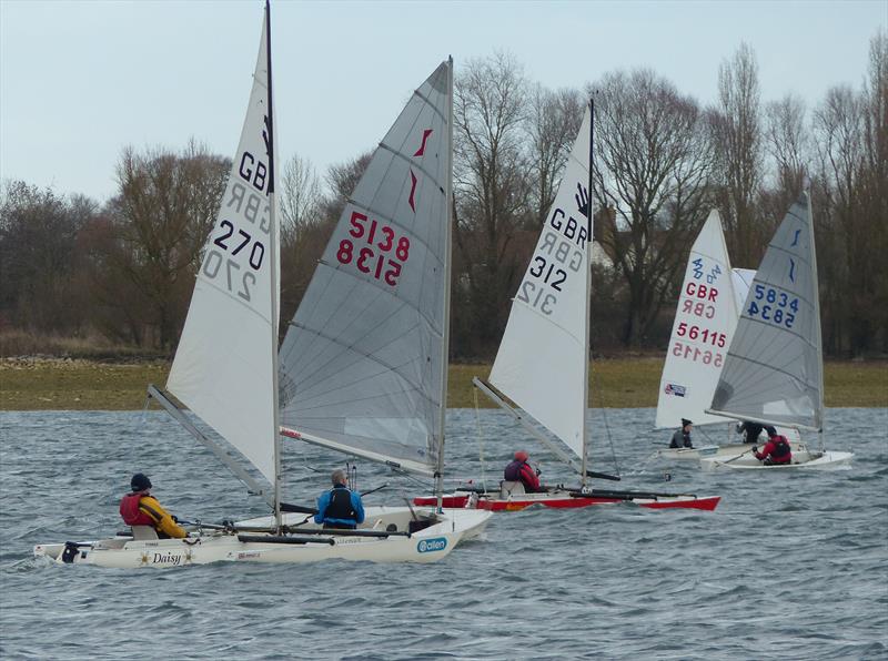 Challengers racing in the Grafham Grand Prix 2018 photo copyright Richard Johnson taken at Grafham Water Sailing Club and featuring the Challenger class