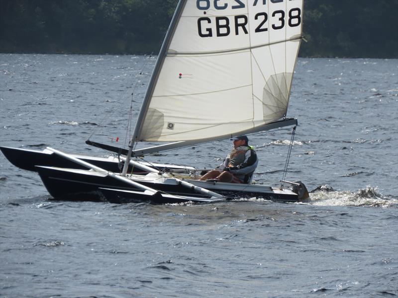 Stephen Thomas Bate during the Sailability Scotland SCIO T4 Regatta at Loch Earn photo copyright Dianne Donaldson taken at Loch Earn Sailing Club and featuring the Challenger class